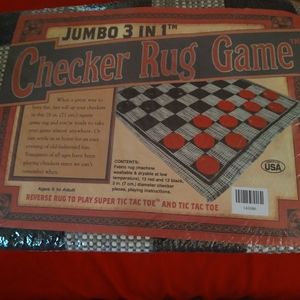 New Checker Rug Game, Jumbo Checkers